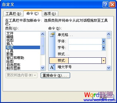 �ڸ�ʽ��������������ʽ�б�